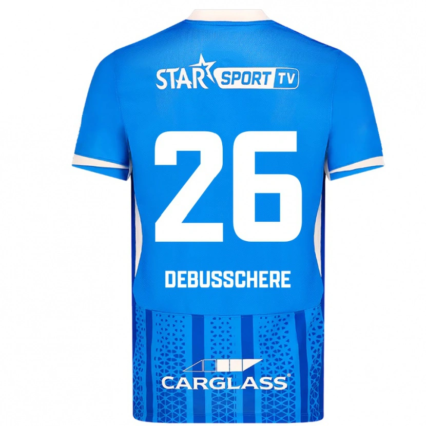 Danxen Män Vic Debusschere #26 Blå Vit Hemmatröja Matchtröjor 2025/26 Tröjor T-Tröja