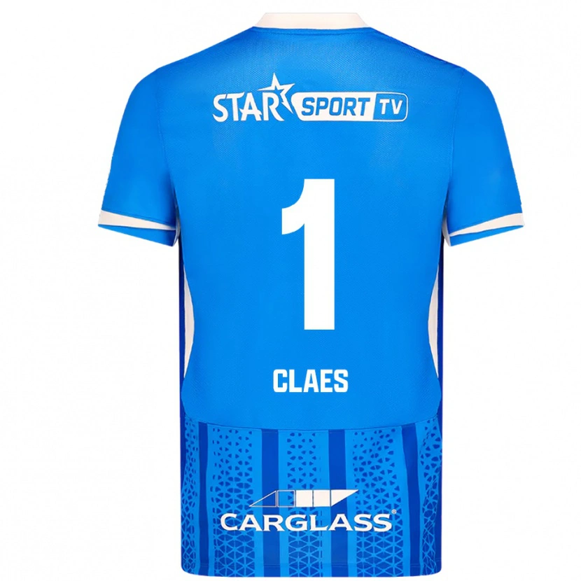 Danxen Män Mirthe Claes #1 Blå Vit Hemmatröja Matchtröjor 2025/26 Tröjor T-Tröja