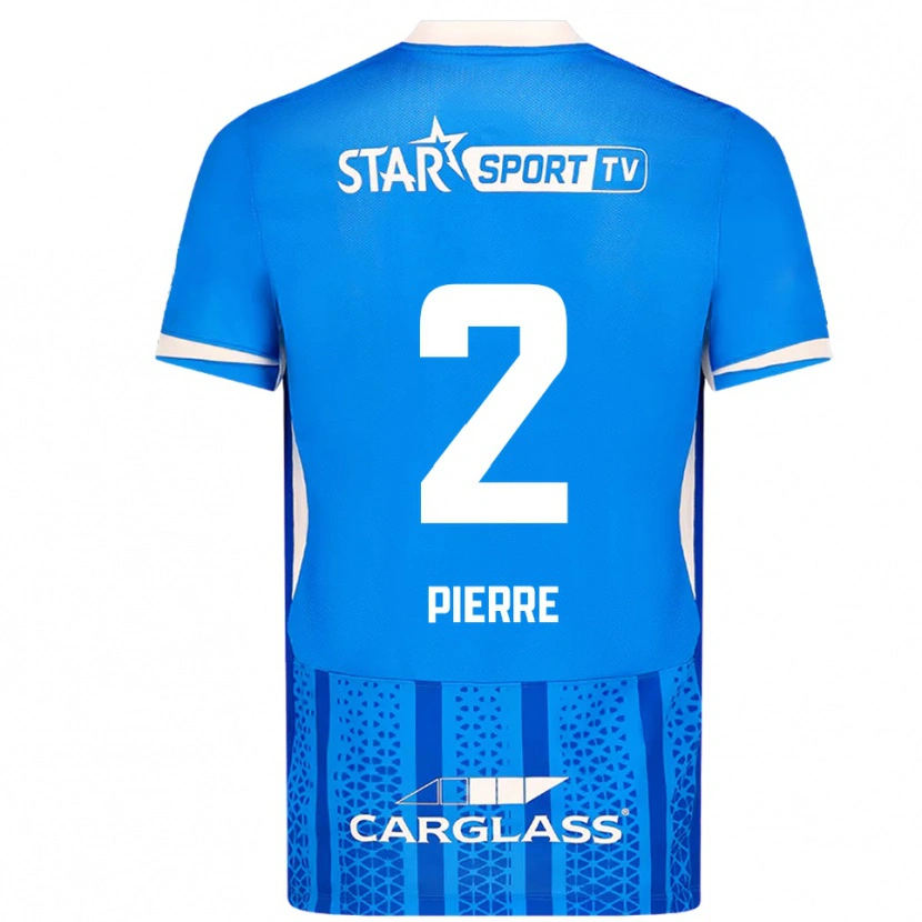 Danxen Män Kayden Pierre #2 Blå Vit Hemmatröja Matchtröjor 2025/26 Tröjor T-Tröja