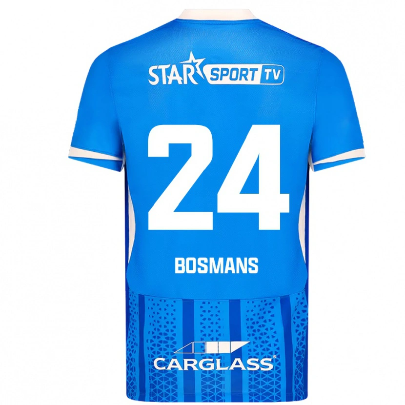 Danxen Män Pia Bosmans #24 Blå Vit Hemmatröja Matchtröjor 2025/26 Tröjor T-Tröja
