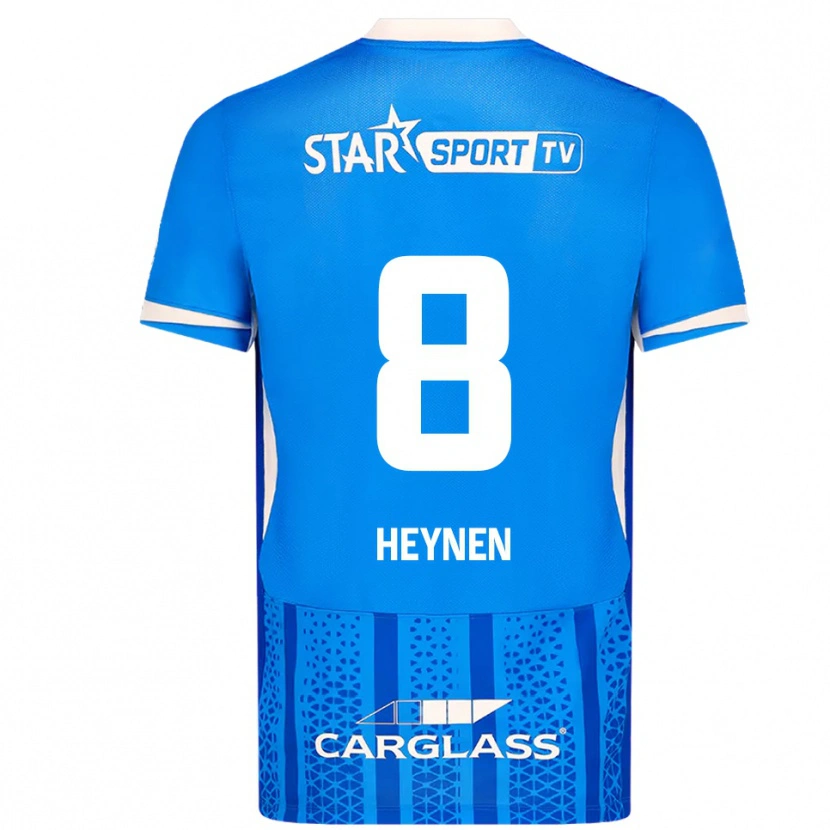 Danxen Män Bryan Heynen #8 Blå Vit Hemmatröja Matchtröjor 2025/26 Tröjor T-Tröja