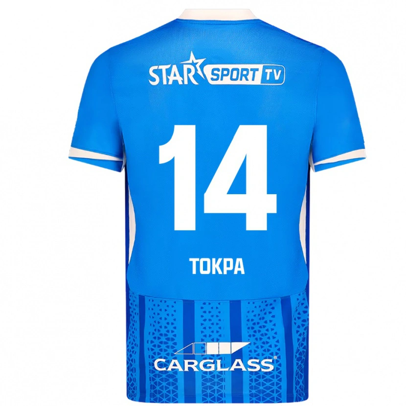 Danxen Män Winner Tokpa #14 Blå Vit Hemmatröja Matchtröjor 2025/26 Tröjor T-Tröja