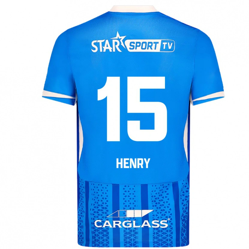 Danxen Män Zion Henry #15 Blå Vit Hemmatröja Matchtröjor 2025/26 Tröjor T-Tröja
