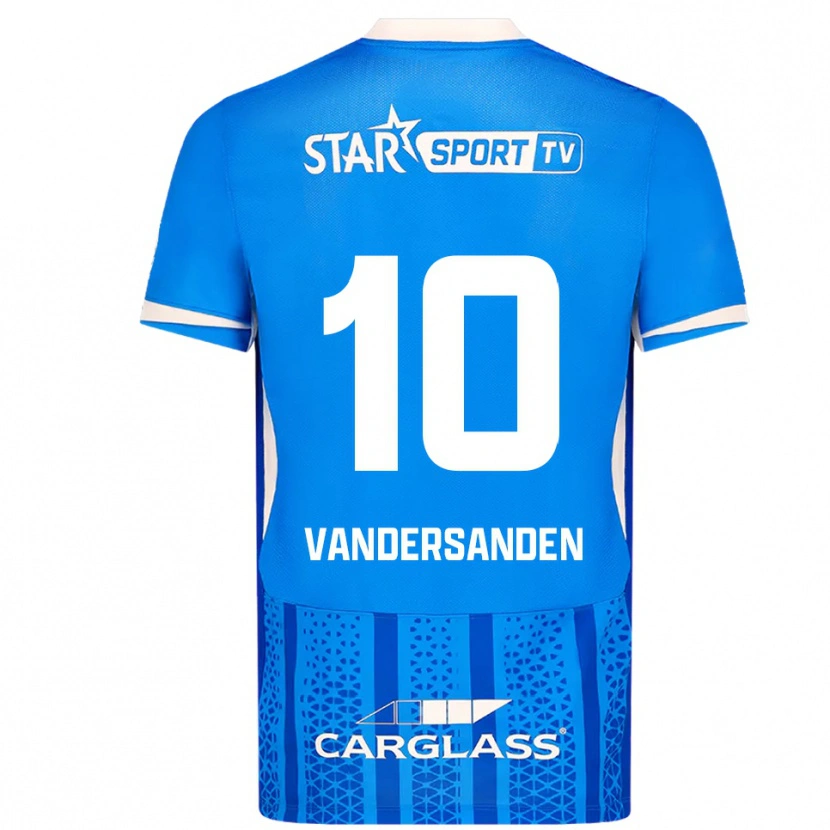 Danxen Män Sien Vandersanden #10 Blå Vit Hemmatröja Matchtröjor 2025/26 Tröjor T-Tröja