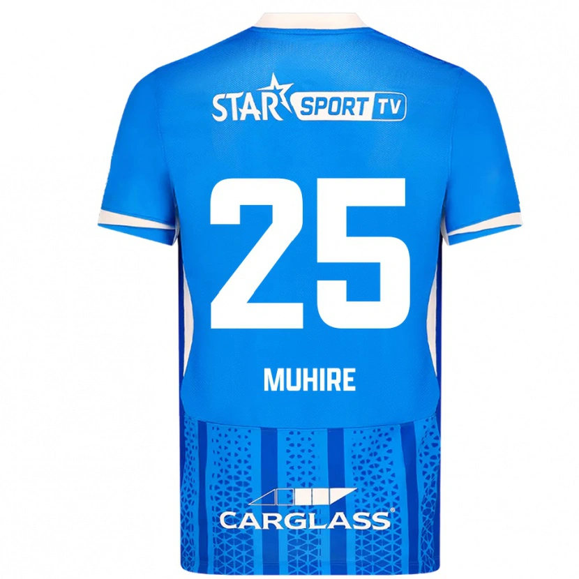 Danxen Män Ian-Confiance Muhire #25 Blå Vit Hemmatröja Matchtröjor 2025/26 Tröjor T-Tröja