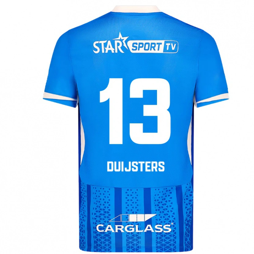Danxen Män Gwen Duijsters #13 Blå Vit Hemmatröja Matchtröjor 2025/26 Tröjor T-Tröja