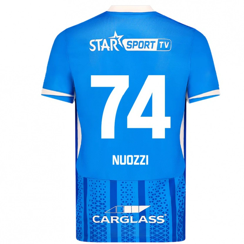 Danxen Män Cédric Nuozzi #74 Blå Vit Hemmatröja Matchtröjor 2025/26 Tröjor T-Tröja