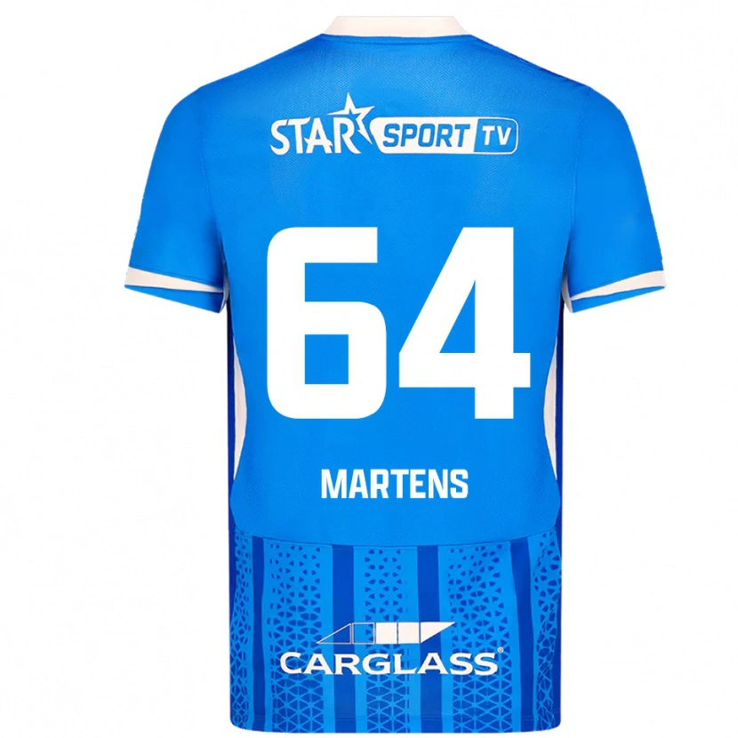 Danxen Män Nolan Martens #64 Blå Vit Hemmatröja Matchtröjor 2025/26 Tröjor T-Tröja