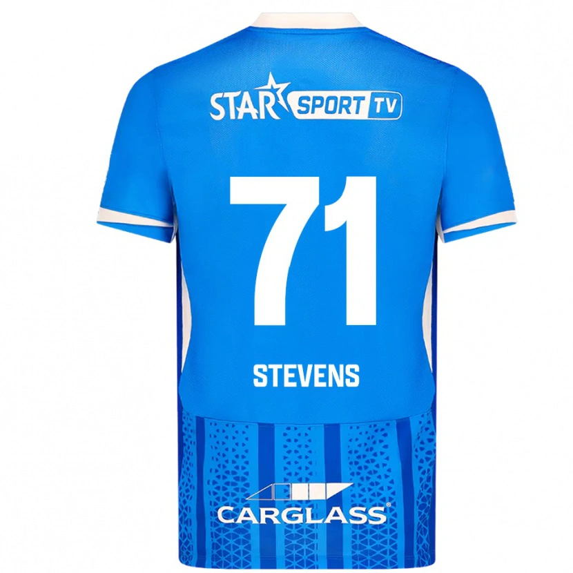 Danxen Män Brent Stevens #71 Blå Vit Hemmatröja Matchtröjor 2025/26 Tröjor T-Tröja