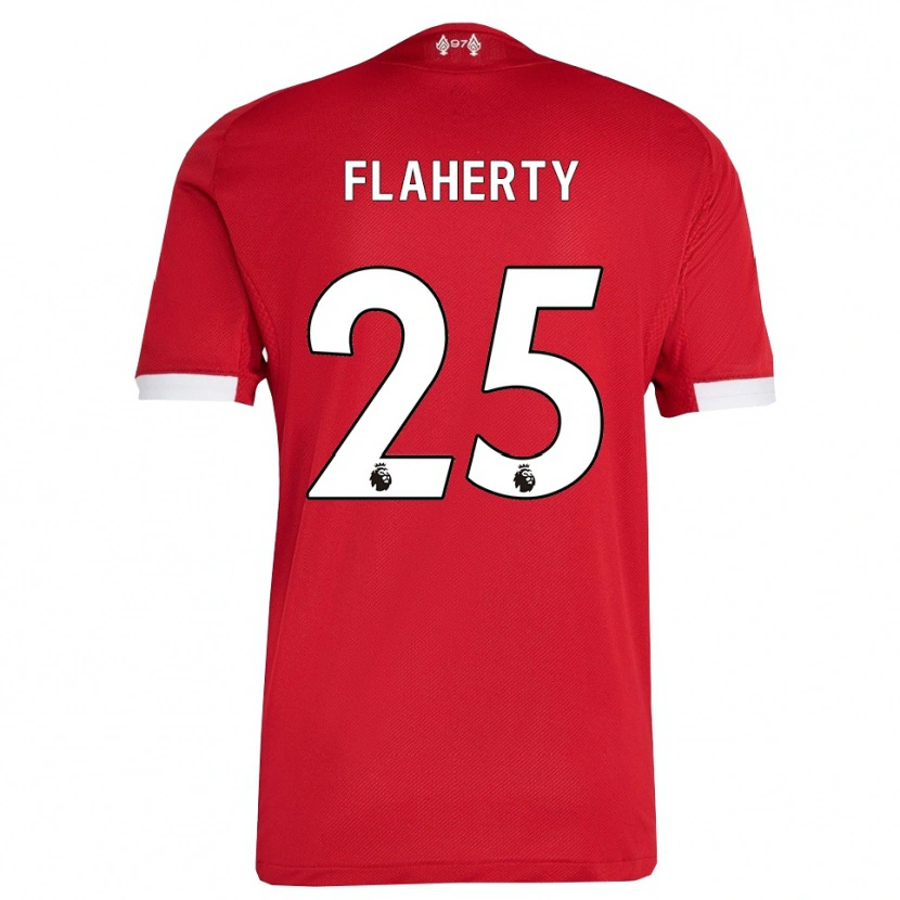 Danxen Män Gilly Flaherty #25 Röd Vit Hemmatröja Matchtröjor 2025/26 Tröjor T-Tröja