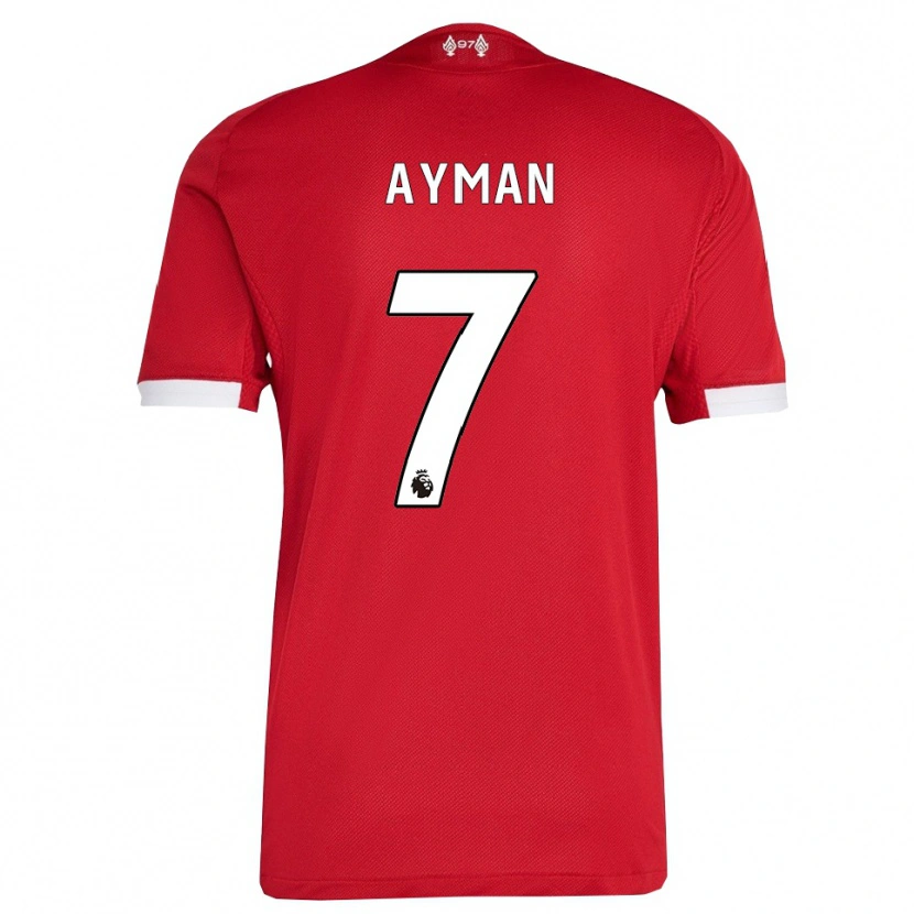 Danxen Män Alvin Ayman #7 Röd Vit Hemmatröja Matchtröjor 2025/26 Tröjor T-Tröja