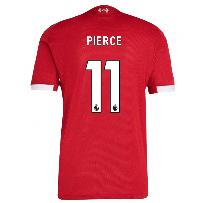 Danxen Män Alfie Pierce #11 Röd Vit Hemmatröja Matchtröjor 2025/26 Tröjor T-Tröja