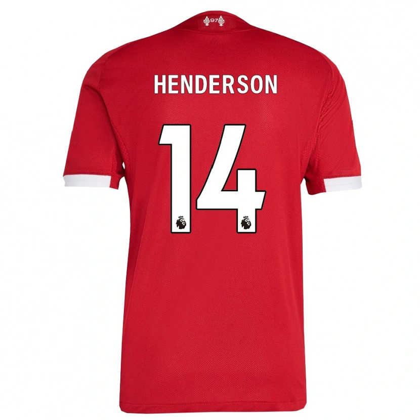 Danxen Män Henderson #14 Röd Vit Hemmatröja Matchtröjor 2025/26 Tröjor T-Tröja