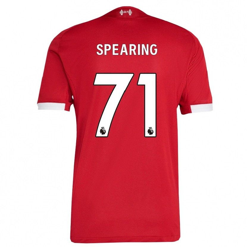 Danxen Män Jay Spearing #71 Röd Vit Hemmatröja Matchtröjor 2025/26 Tröjor T-Tröja
