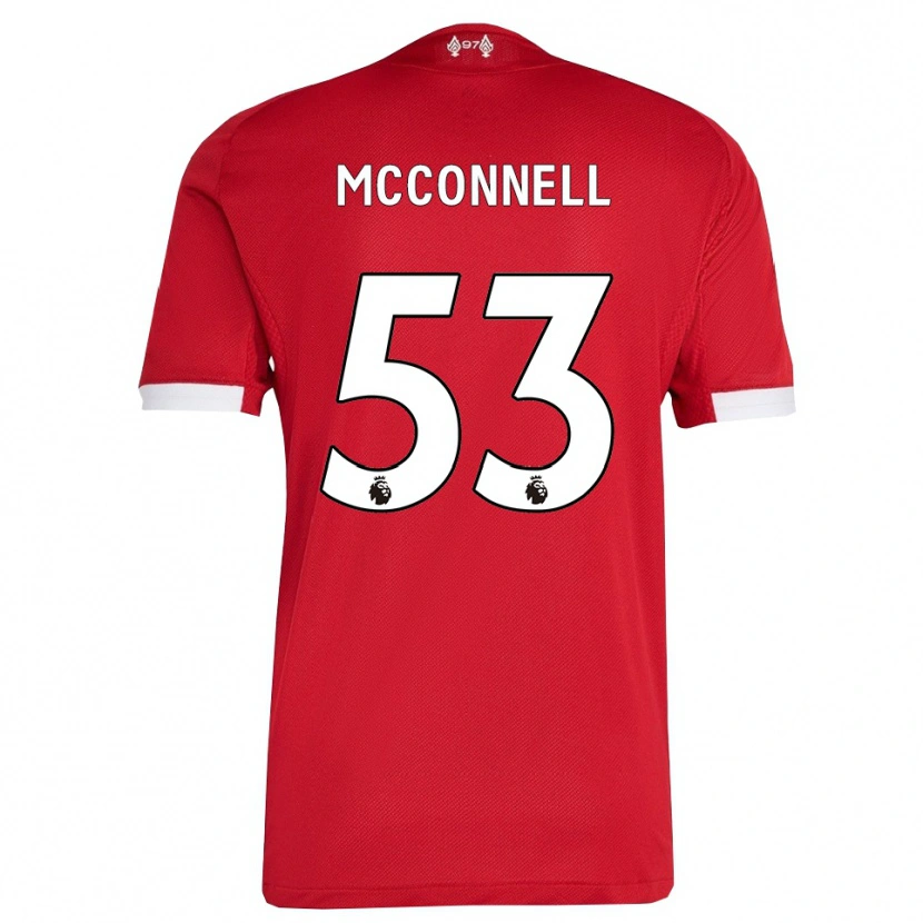 Danxen Män James Mcconnell #53 Röd Vit Hemmatröja Matchtröjor 2025/26 Tröjor T-Tröja