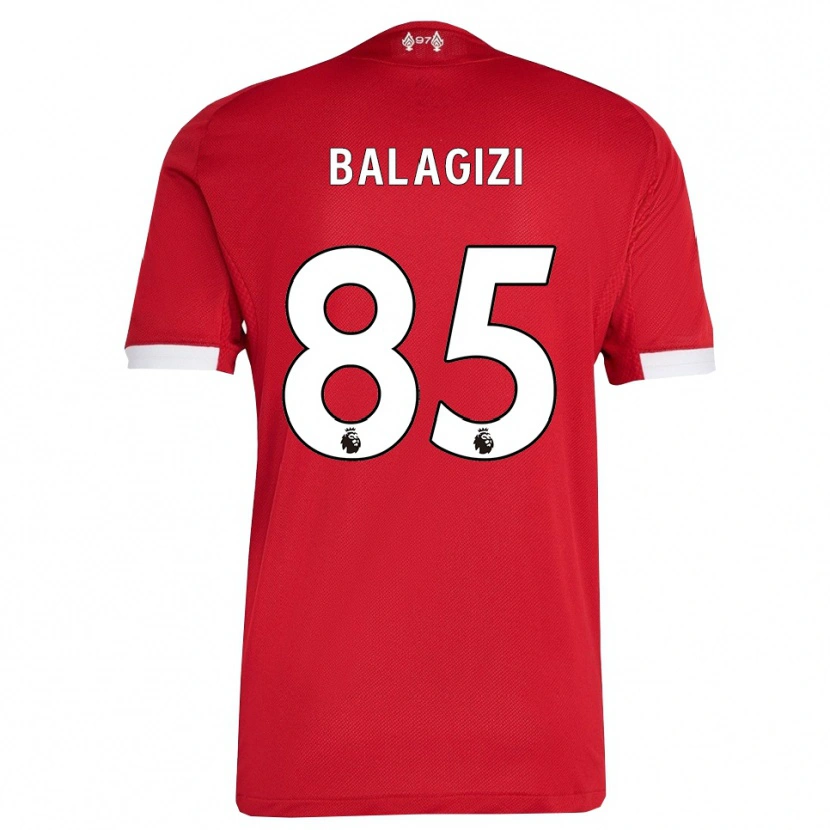 Danxen Män James Balagizi #85 Röd Vit Hemmatröja Matchtröjor 2025/26 Tröjor T-Tröja