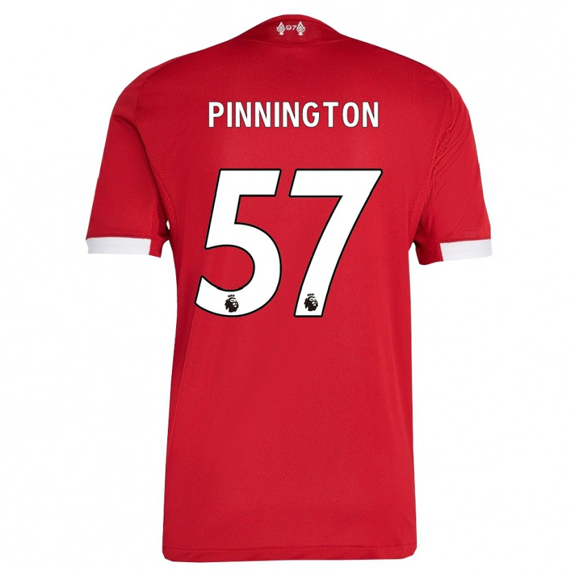 Danxen Män Carter Pinnington #57 Röd Vit Hemmatröja Matchtröjor 2025/26 Tröjor T-Tröja