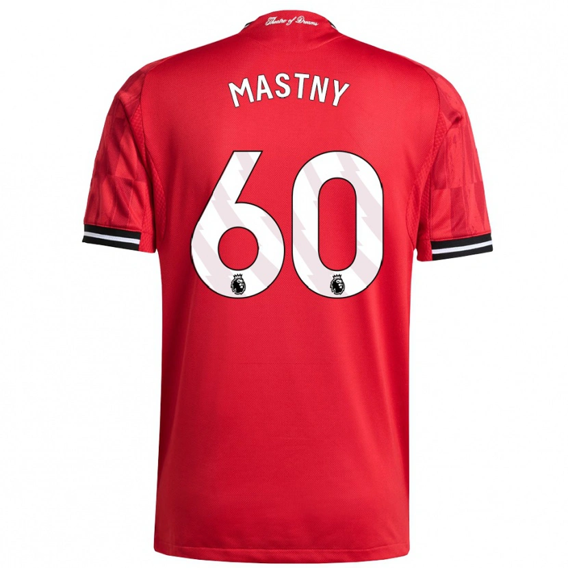 Danxen Män Ondrej Mastny #60 Röd Svart Vit Hemmatröja Matchtröjor 2025/26 Tröjor T-Tröja