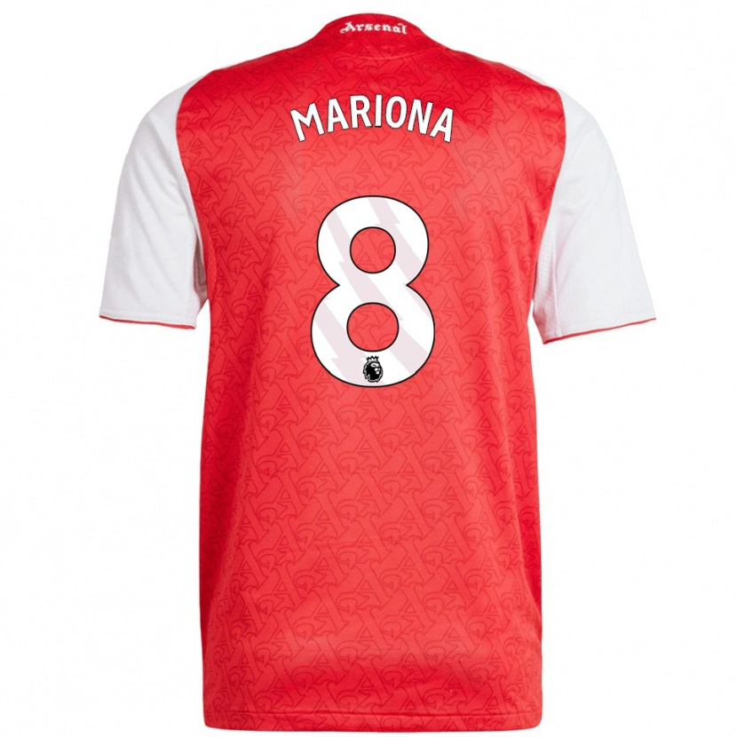 Danxen Män Mariona Caldentey #8 Röd Vit Hemmatröja Matchtröjor 2025/26 Tröjor T-Tröja