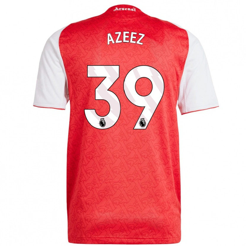 Danxen Män Miguel Azeez #39 Röd Vit Hemmatröja Matchtröjor 2025/26 Tröjor T-Tröja