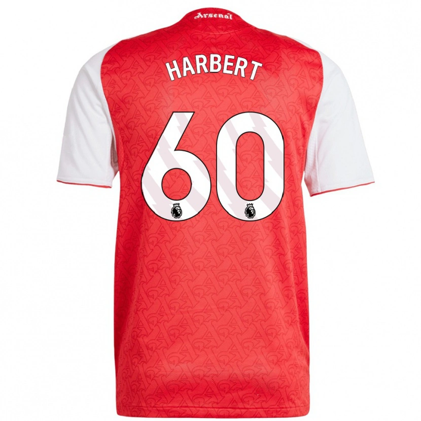 Danxen Män Laila Harbert #60 Röd Vit Hemmatröja Matchtröjor 2025/26 Tröjor T-Tröja