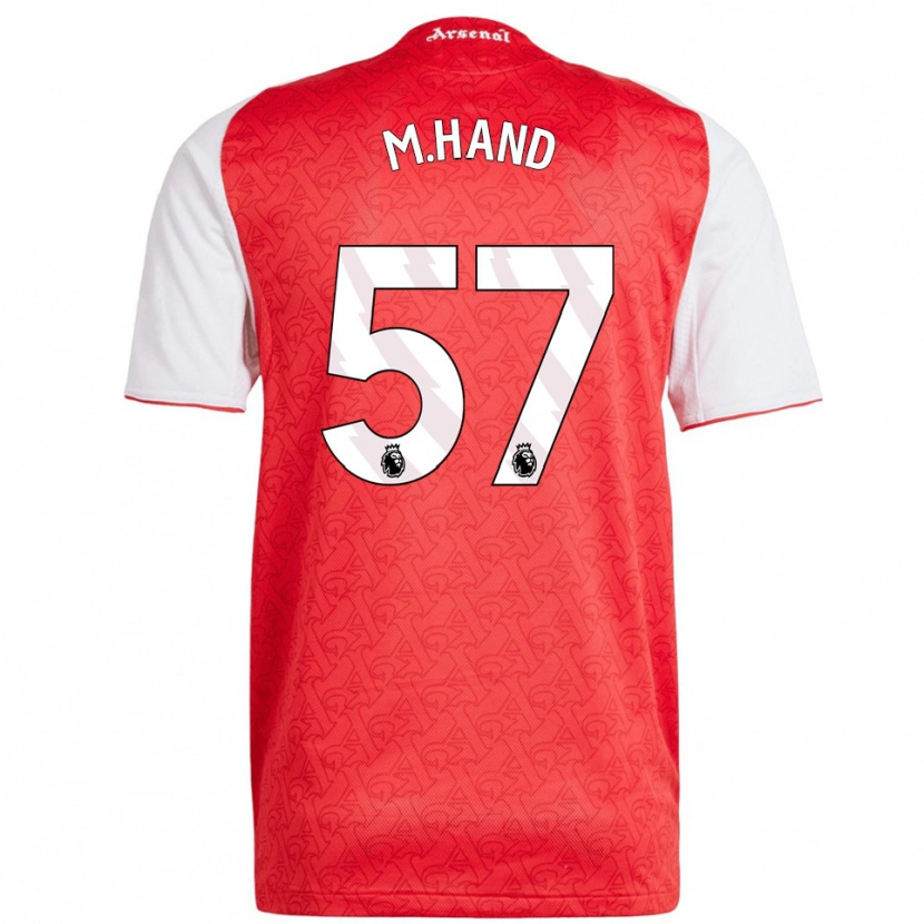 Danxen Män Ismail Oulad M'hand #57 Röd Vit Hemmatröja Matchtröjor 2025/26 Tröjor T-Tröja