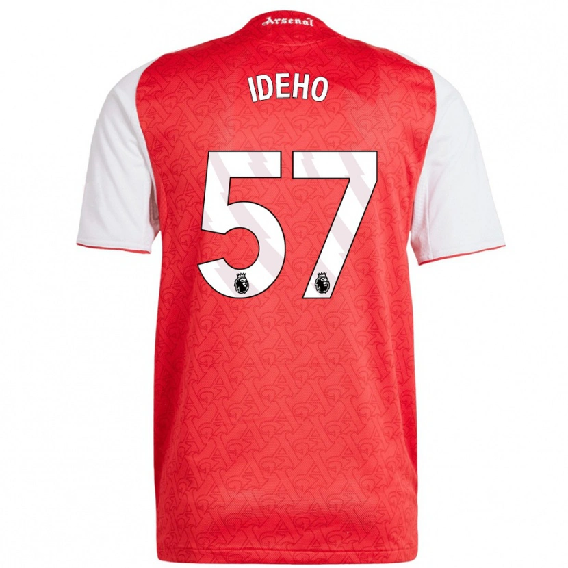 Danxen Män Joel Ideho #57 Röd Vit Hemmatröja Matchtröjor 2025/26 Tröjor T-Tröja