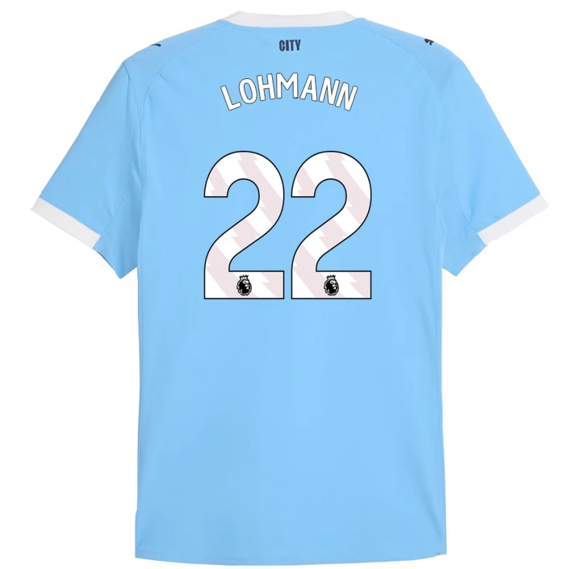 Danxen Män Sydney Lohmann #22 Himmelsblå Vit Hemmatröja Matchtröjor 2025/26 Tröjor T-Tröja