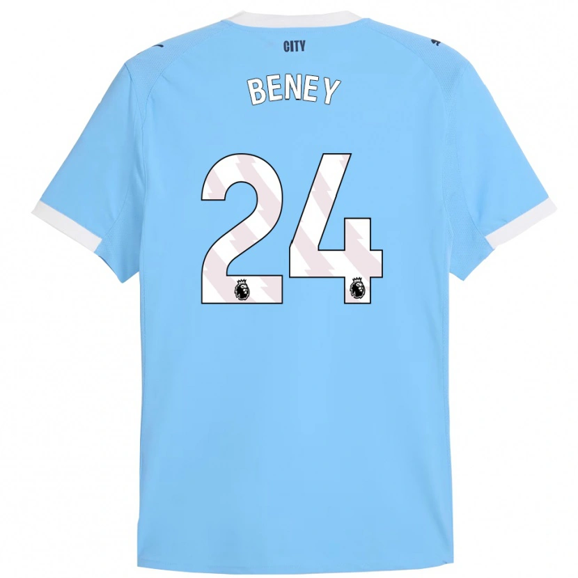Danxen Män Iman Beney #24 Himmelsblå Vit Hemmatröja Matchtröjor 2025/26 Tröjor T-Tröja
