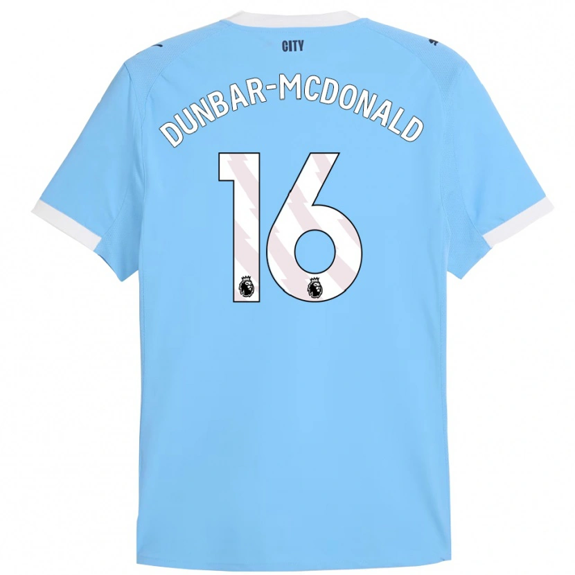 Danxen Män Christian Dunbar-Mcdonald #16 Himmelsblå Vit Hemmatröja Matchtröjor 2025/26 Tröjor T-Tröja