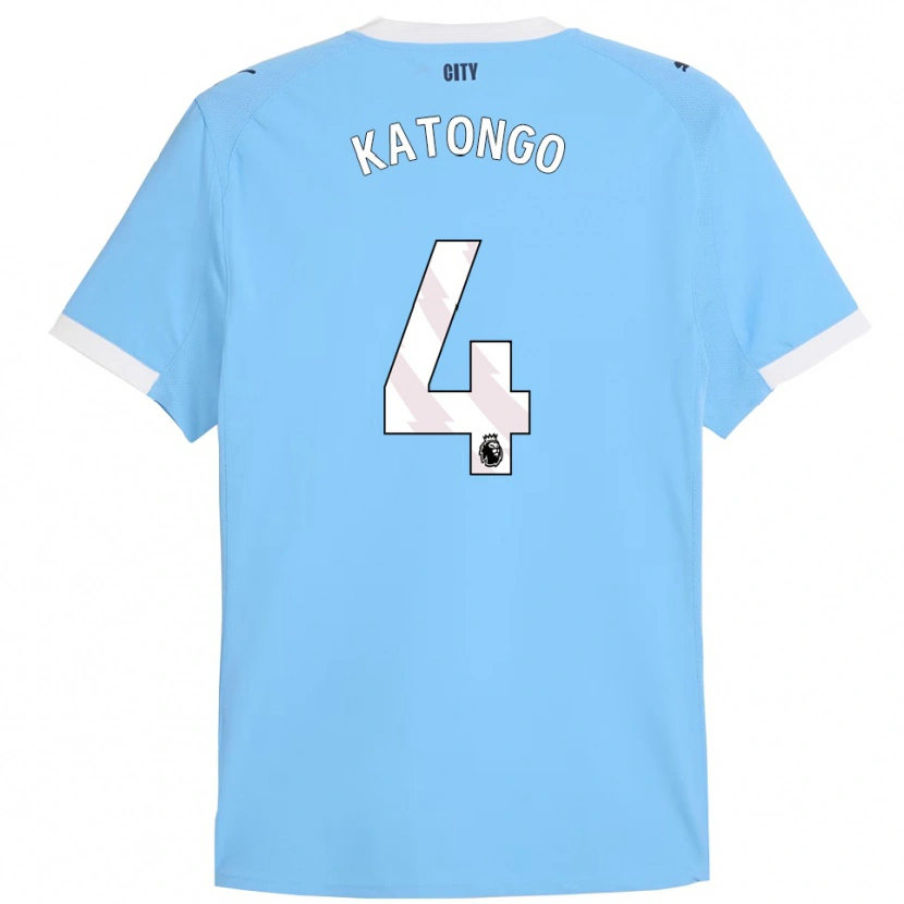 Danxen Män Jadel Katongo #4 Himmelsblå Vit Hemmatröja Matchtröjor 2025/26 Tröjor T-Tröja