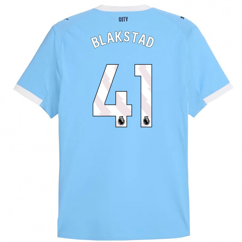 Danxen Män Julie Blakstad #41 Himmelsblå Vit Hemmatröja Matchtröjor 2025/26 Tröjor T-Tröja
