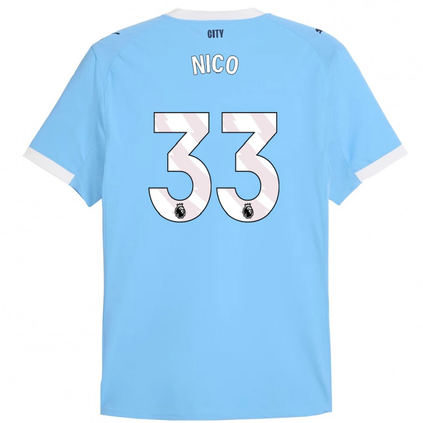 Danxen Män Nico O'reilly #33 Himmelsblå Vit Hemmatröja Matchtröjor 2025/26 Tröjor T-Tröja
