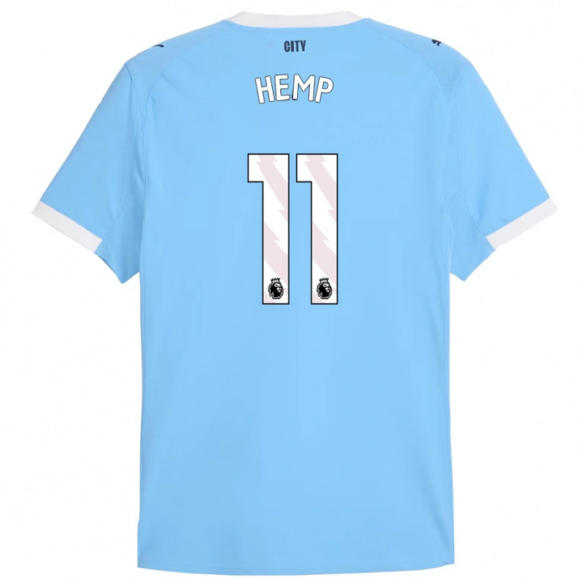 Danxen Män Lauren Hemp #11 Himmelsblå Vit Hemmatröja Matchtröjor 2025/26 Tröjor T-Tröja