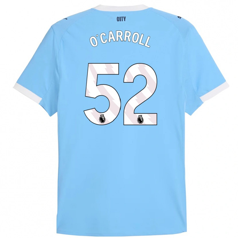 Danxen Män Eve O'carroll #52 Himmelsblå Vit Hemmatröja Matchtröjor 2025/26 Tröjor T-Tröja