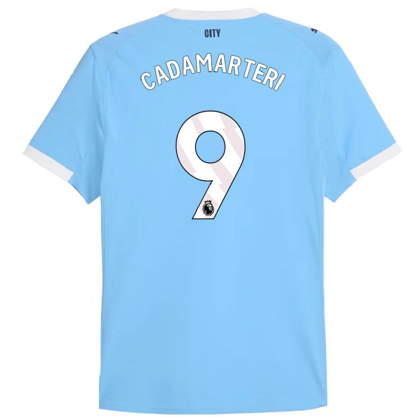 Danxen Män Caelan Cadamarteri #9 Himmelsblå Vit Hemmatröja Matchtröjor 2025/26 Tröjor T-Tröja