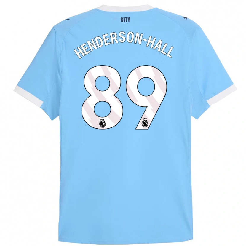 Danxen Män Matty Henderson-Hall #89 Himmelsblå Vit Hemmatröja Matchtröjor 2025/26 Tröjor T-Tröja