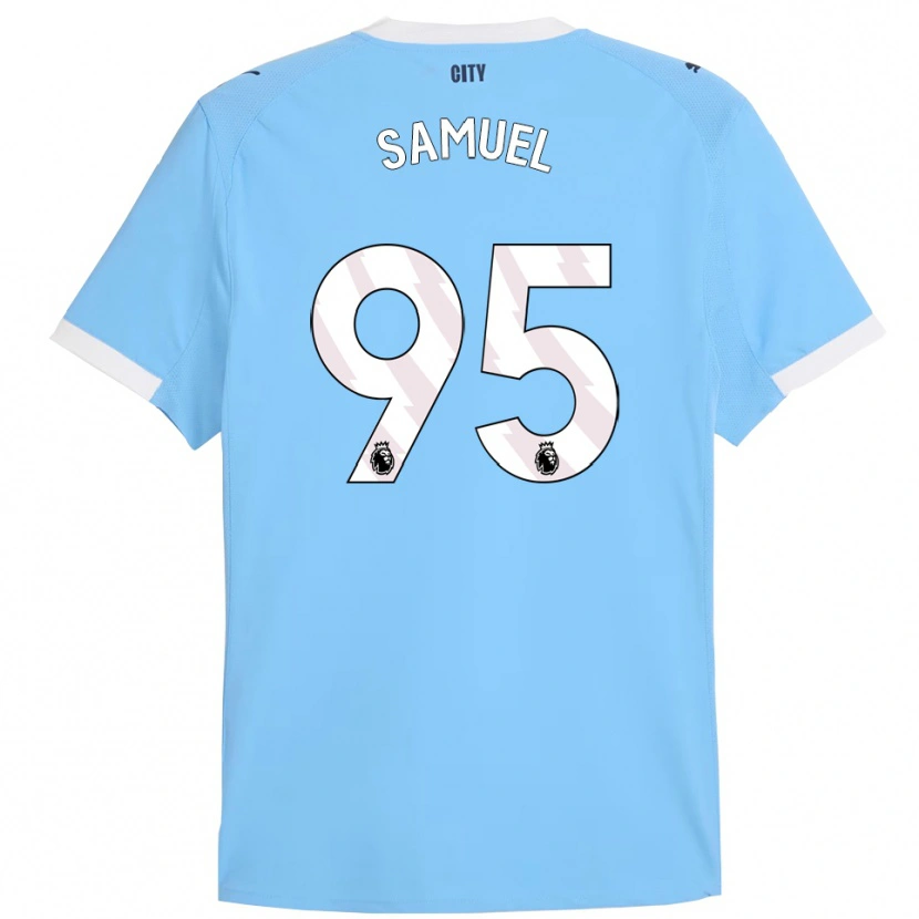 Danxen Män Lakyle Samuel #95 Himmelsblå Vit Hemmatröja Matchtröjor 2025/26 Tröjor T-Tröja