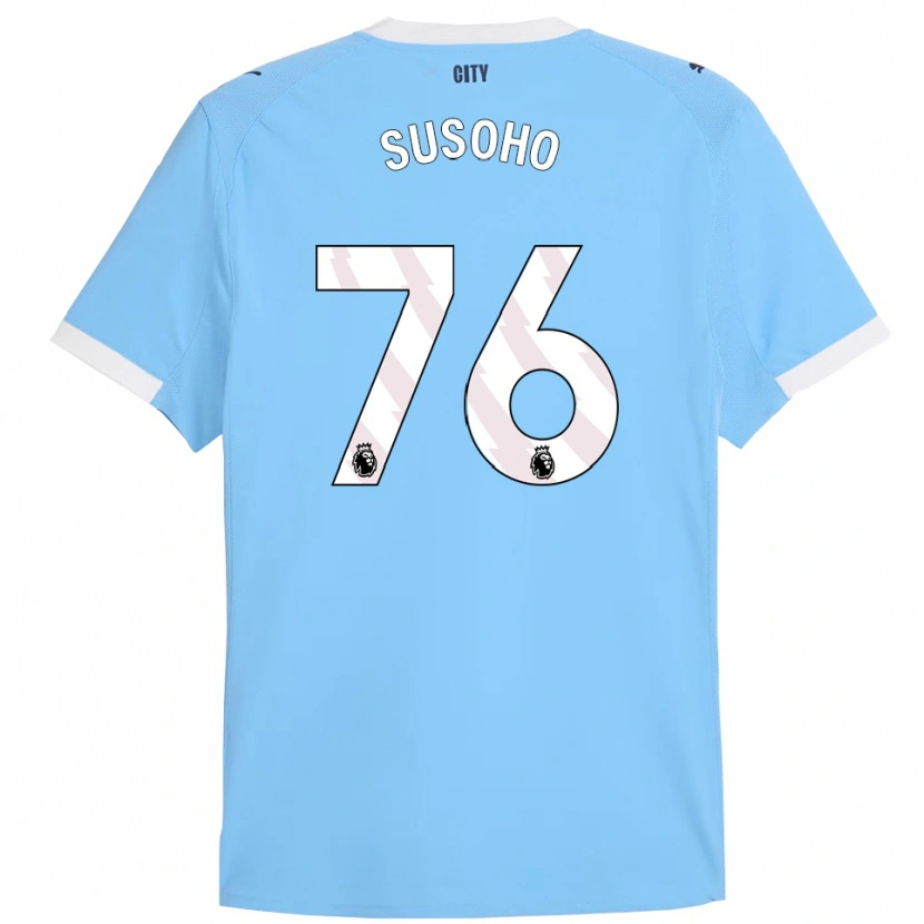 Danxen Män Mahamadou Susoho #76 Himmelsblå Vit Hemmatröja Matchtröjor 2025/26 Tröjor T-Tröja