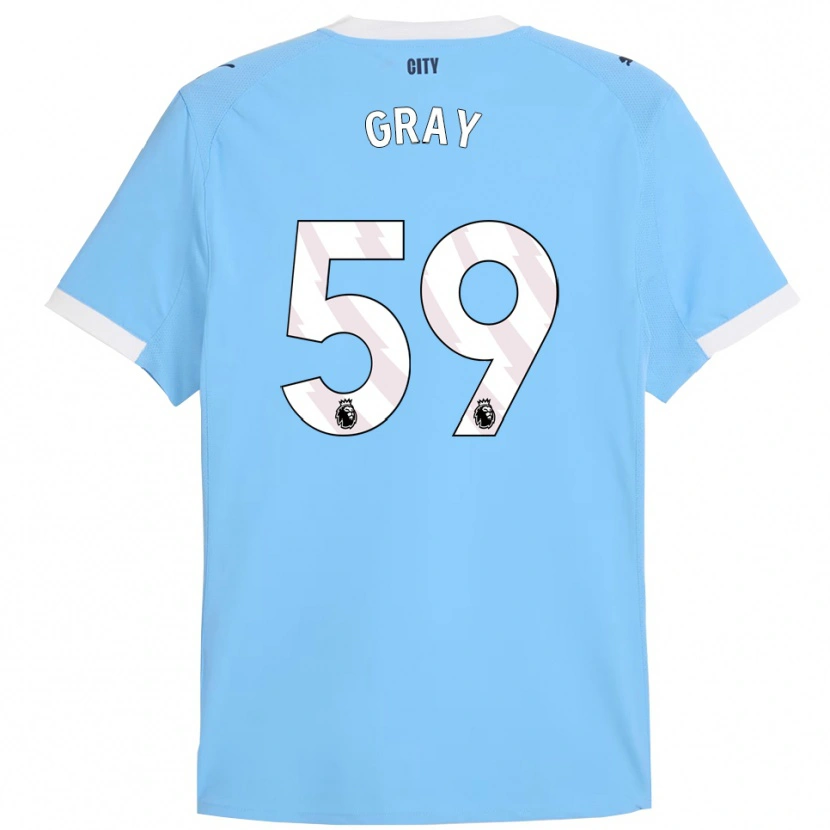 Danxen Män Charlie Gray #59 Himmelsblå Vit Hemmatröja Matchtröjor 2025/26 Tröjor T-Tröja