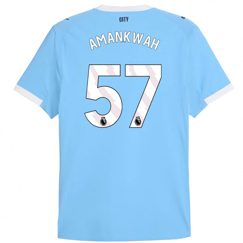 Danxen Män Yeboah Amankwah #57 Himmelsblå Vit Hemmatröja Matchtröjor 2025/26 Tröjor T-Tröja