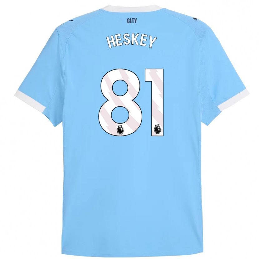 Danxen Män Jaden Heskey #81 Himmelsblå Vit Hemmatröja Matchtröjor 2025/26 Tröjor T-Tröja