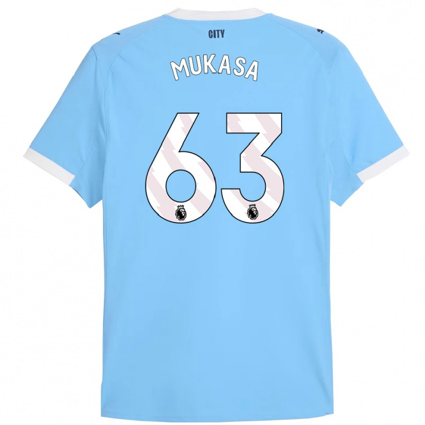 Danxen Män Divine Mukasa #63 Himmelsblå Vit Hemmatröja Matchtröjor 2025/26 Tröjor T-Tröja