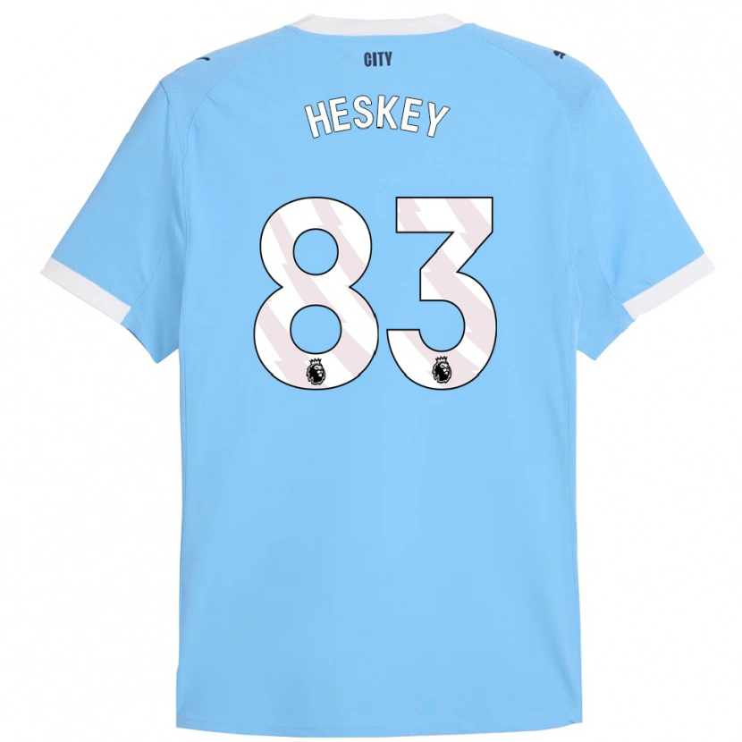 Danxen Män Reigan Heskey #83 Himmelsblå Vit Hemmatröja Matchtröjor 2025/26 Tröjor T-Tröja