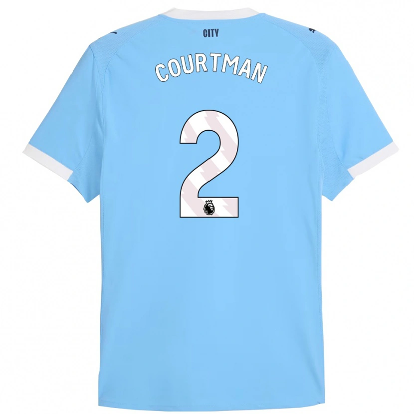 Danxen Män Charlie Courtman #2 Himmelsblå Vit Hemmatröja Matchtröjor 2025/26 Tröjor T-Tröja