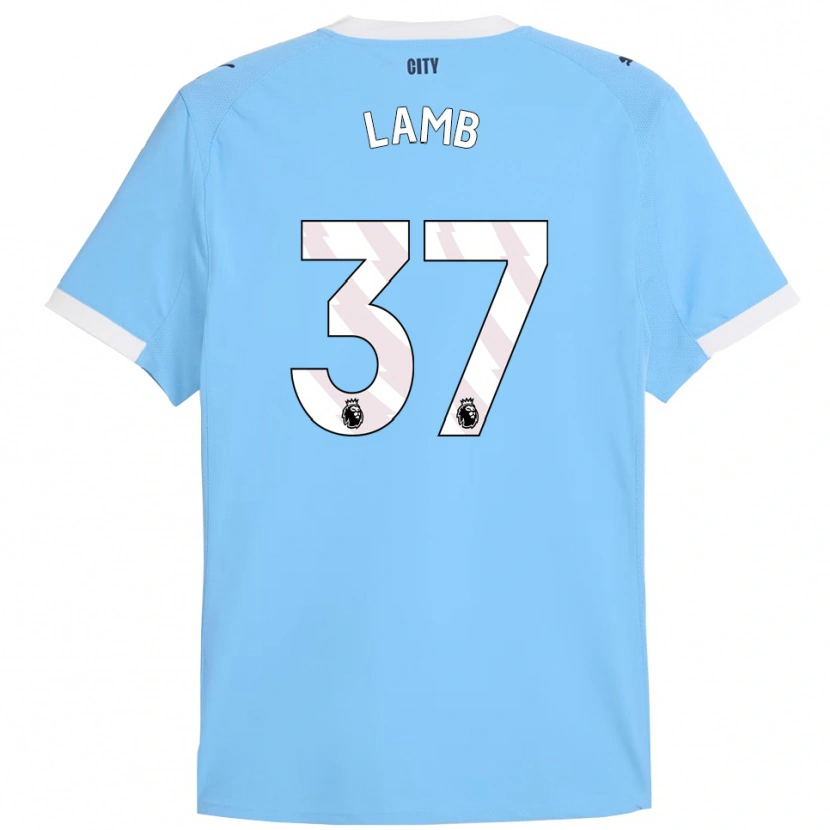 Danxen Män Teddie Lamb #37 Himmelsblå Vit Hemmatröja Matchtröjor 2025/26 Tröjor T-Tröja