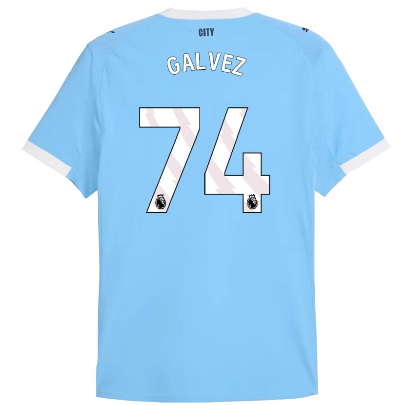 Danxen Män Tomas Galvez #74 Himmelsblå Vit Hemmatröja Matchtröjor 2025/26 Tröjor T-Tröja