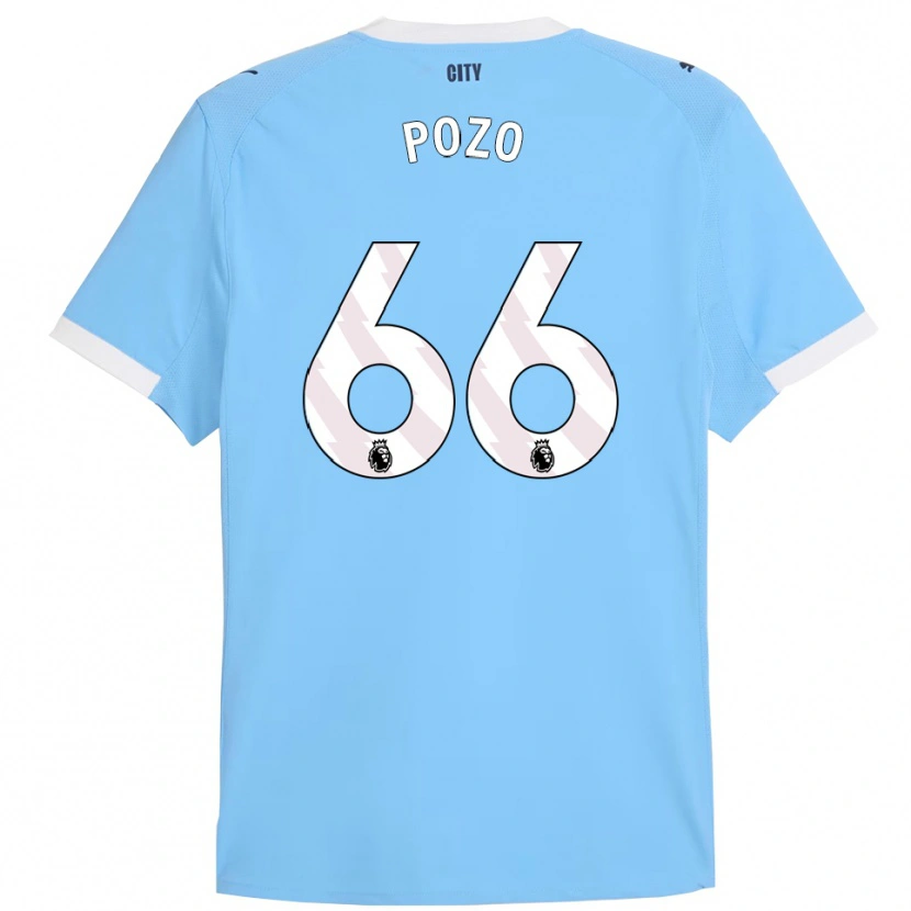 Danxen Män Iker Pozo #66 Himmelsblå Vit Hemmatröja Matchtröjor 2025/26 Tröjor T-Tröja