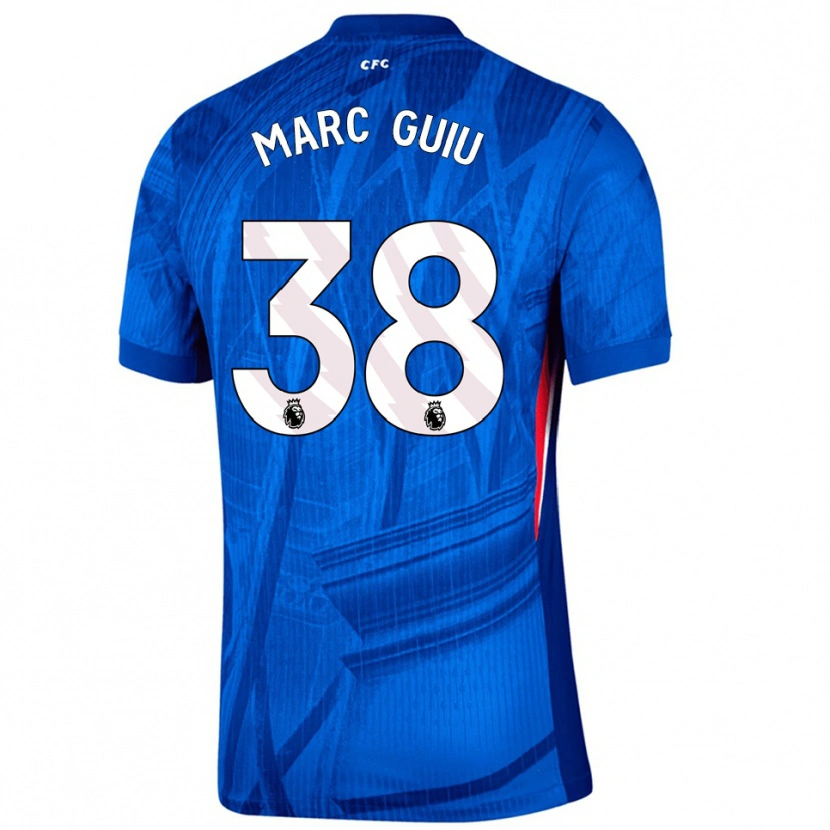 Danxen Män Marc Guiu #38 Blå Vit Hemmatröja Matchtröjor 2025/26 Tröjor T-Tröja
