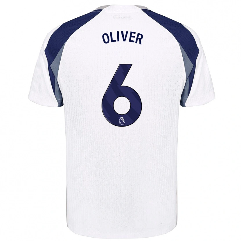 Danxen Män Dexter Oliver #6 Vit Marinblå Hemmatröja Matchtröjor 2025/26 Tröjor T-Tröja